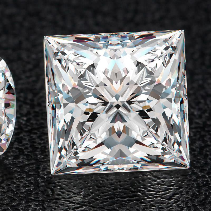 TransGems-1-25-Carat-6mm-6mm-F-Color-Princess-cut-Moissanite-Diamond-Loose-Stone-Tes TransGems-1-25-Carat-6mm-6mm-F-Color-Princess-cut-Moissanite-Diamond-Loose-Stone-Tes