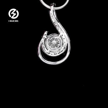 Elegant Gemstone Moissanite Jewelry Pendant