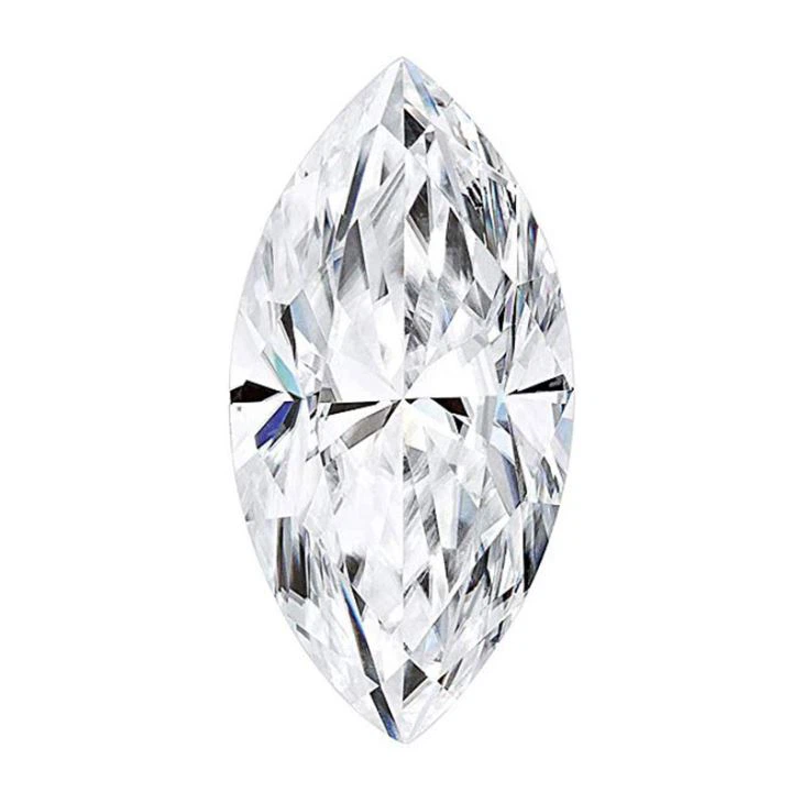 Loose Moissanite Stone Marquise Cut VVS1 Clear White