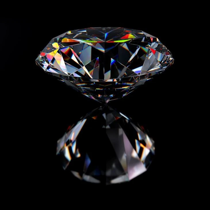 Round Shape Synthetic Loose Moissanite Crystal