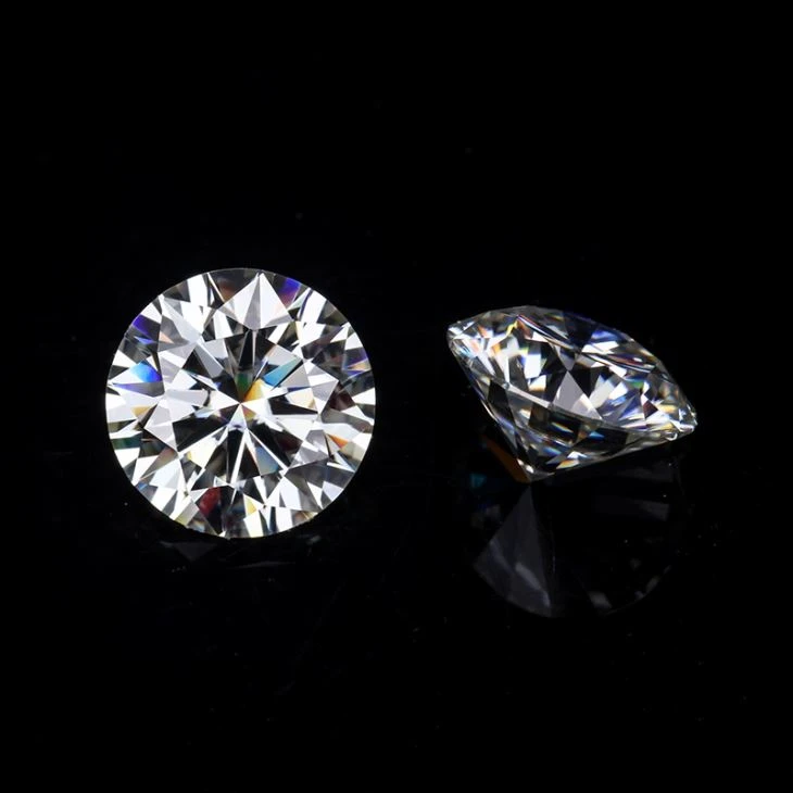 Round Shape Synthetic Loose Moissanite Crystal