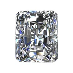 Faceted Radiant Moissanite Loose For Pendant/Ring