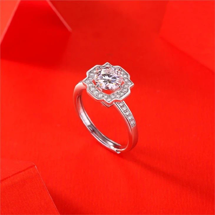 925 Silver Moissanite Fashion Rings