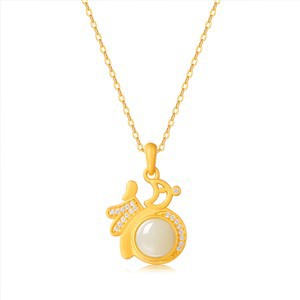 Full Of Blessings 925 Silver Natural Jade Pendants