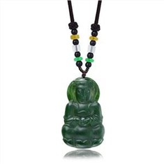 Guanyin Green Jade Natural Pendants