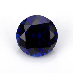 Wholesale Synthetic Round Blue Sapphire Loose Gemstone For Jewelry Making