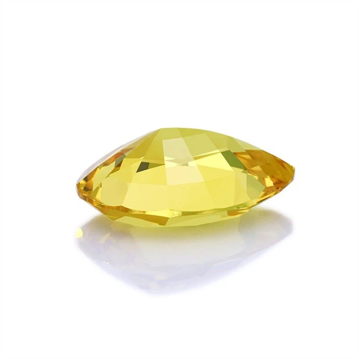 Wholesale Fancy Vivid Yellow Pear Cut Sapphire Loose Gemstone